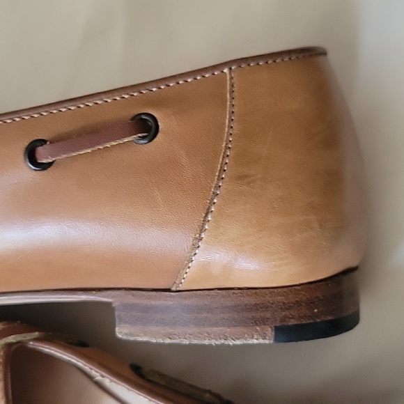 Vtg 80s preppy Manolo Blahnik Pointy Brown Loafers - Picture 9 of 9